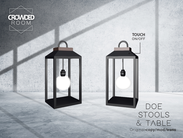 Crowded Room - Doe Lantern - Black 