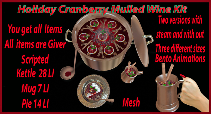 Holiday Cranberry Mulled Wine Kit