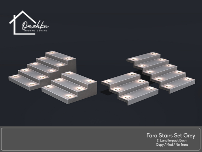 OMAHKU - Fara Stairs Set Grey