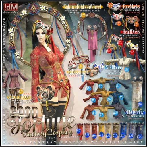 02 !dM Fortune **RED ORNAMENT** Blouse (BOX LARA)