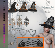 12.Meva Halloween Nipplecover black - HALLOWEEN SALE !