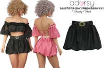 adorsy - Wendy Skirt Dark Black - LaraX/Legacy/Reborn
