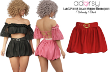 adorsy - Wendy Skirt Deep Red - LaraX/Legacy/Reborn