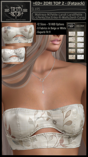 =ED= ZORI TOP 2 - (FATPACK) - [M-MP,LX-LXP,L-LP,S,E,R-W,GX-C-C]