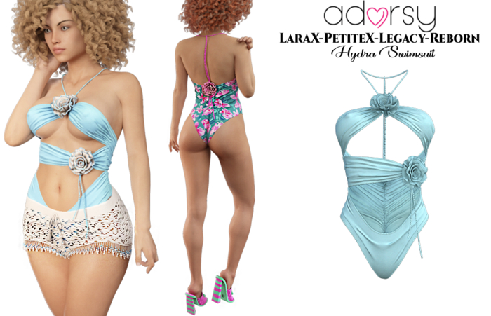 adorsy - Hydra Swimsuit Light Blue - LaraX/PetiteX/Legacy/Reborn
