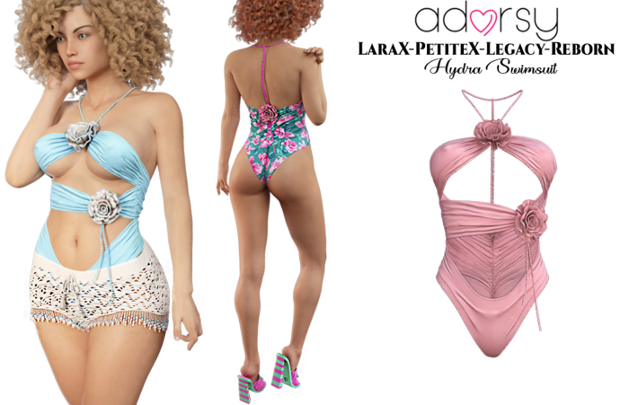 adorsy - Hydra Swimsuit Pink - LaraX/PetiteX/Legacy/Reborn