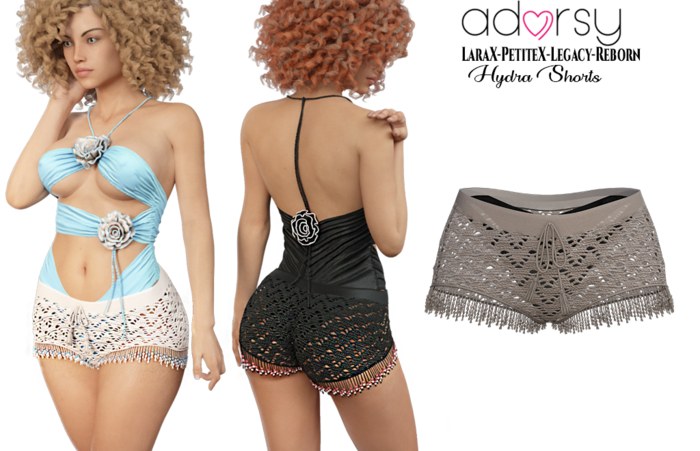adorsy - Hydra Shorts Brown - LaraX/PetiteX/Legacy/Reborn
