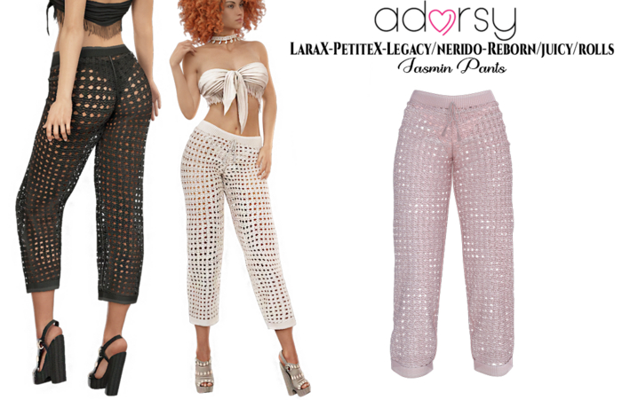 adorsy - Jasmin Pants Soft Pink - LaraX/Legacy-Nerido/PetiteX/Reborn-Juicy-Rolls