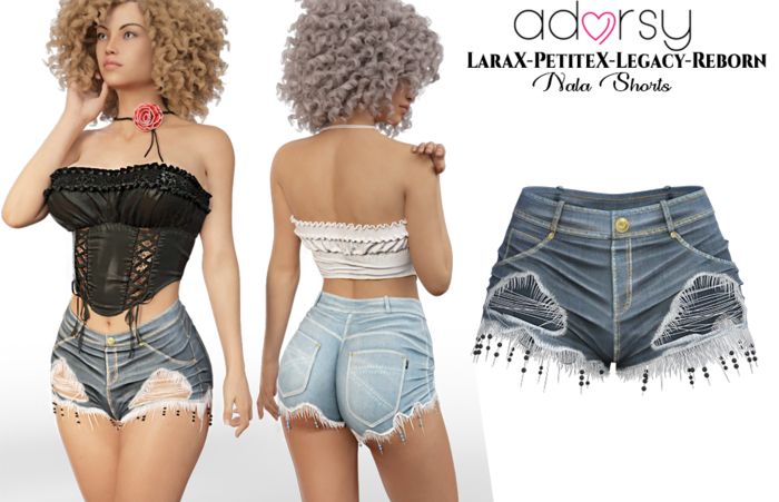 adorsy - Nala Denim Shorts Original - LaraX/PetiteX/Legacy/Reborn