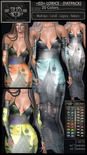 =ED= LORICE - (FATPACK) - [M,LaraX,Leg,Reborn] - for Halloween or Witches