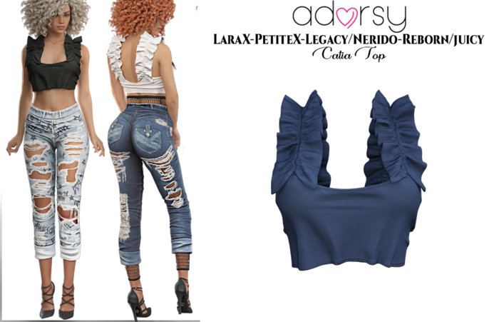 adorsy - Catia Top Blue - LaraX/Legacy-Nerido/PetiteX/Reborn-Juicy