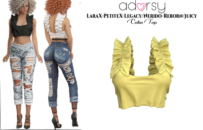 adorsy - Catia Top Yellow - LaraX/Legacy-Nerido/PetiteX/Reborn-Juicy