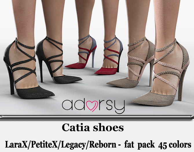 adorsy - Catia Shoes Fatpack - LaraX/PetiteX/Legacy/Reborn