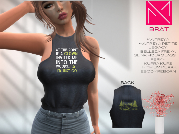 YOURMOM /\ - At This Point ' Brat Top