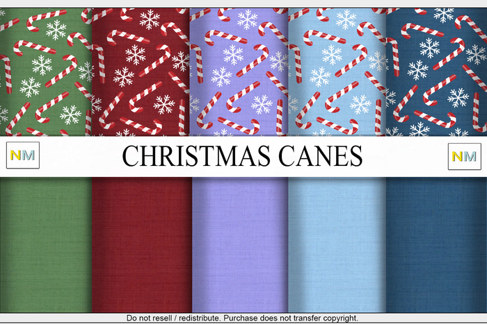 Christmas Canes Seamless Textures