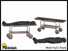 Meshuga Halloween Horror - Body Bag on Autopsy Table FULL PERM MESH
