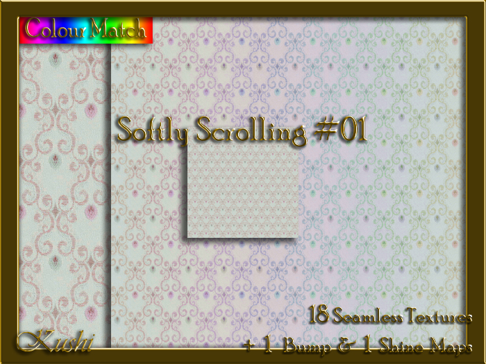 Softly Scrolling #01 Seamless Texture Pack