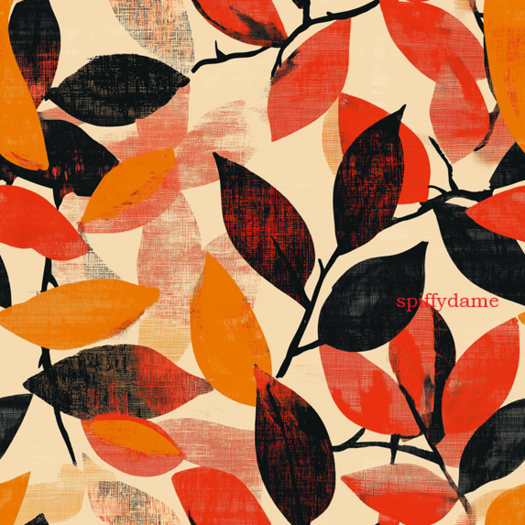 Fall Inspired Leaves Texture Tiling