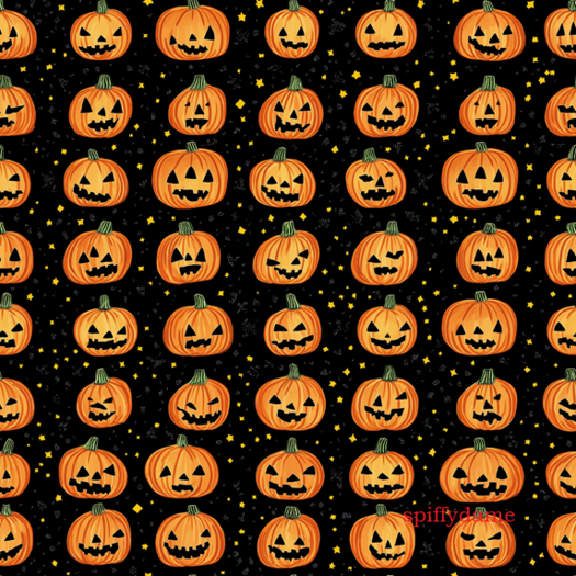 Carved Pumpkin Pattern Texture