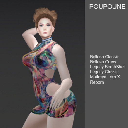 POUPOUNE Abstract Fashion Dress 2