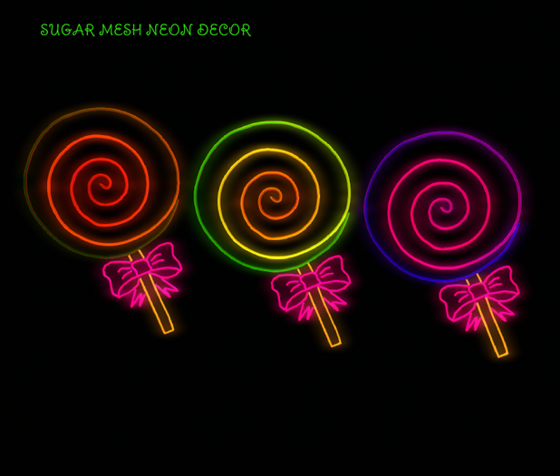 SUGAR MESH NEON DECOR