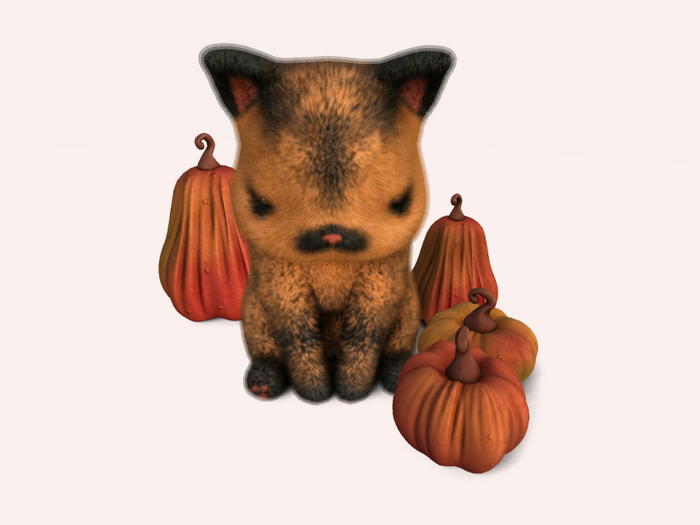 13.YOKAI - Boo Kitty - Kitty w Pumpkins [pumpkin]