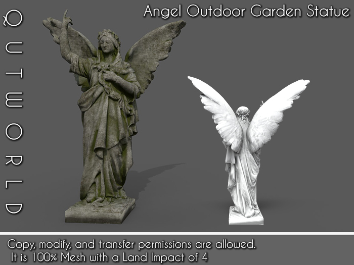 .::QUTWORLD Angel Outdoor Garden Statue::.FP 
