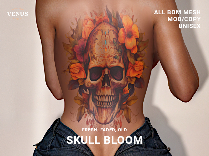 SKULL BACK TATTOO