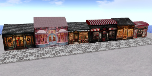 Christmas Shops Backdrop Filler F