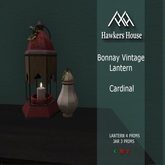 *HH* Bonnay Vintage Lantern Cardinal