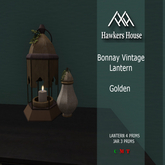 *HH* Bonnay Vintage Lantern Golden