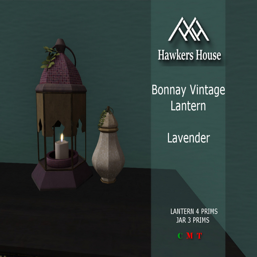 *HH* Bonnay Vintage Lantern Lavender
