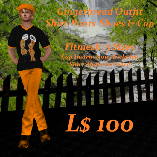  Gingerbread Cookies Outfit-Male