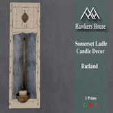 *HH* Somerset Ladle Candle Decor Rutland