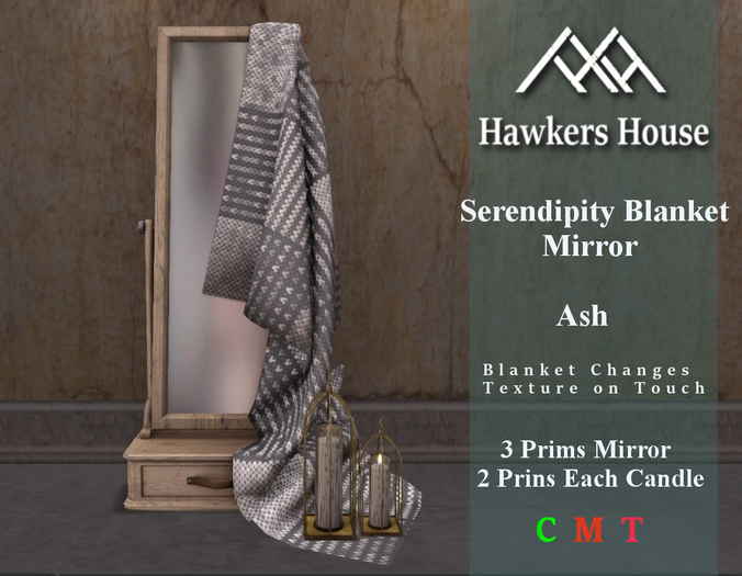 *HH* Serendipity Blanket Mirror Ash