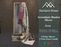 *HH* Serendipity Blanket Mirror Ecru