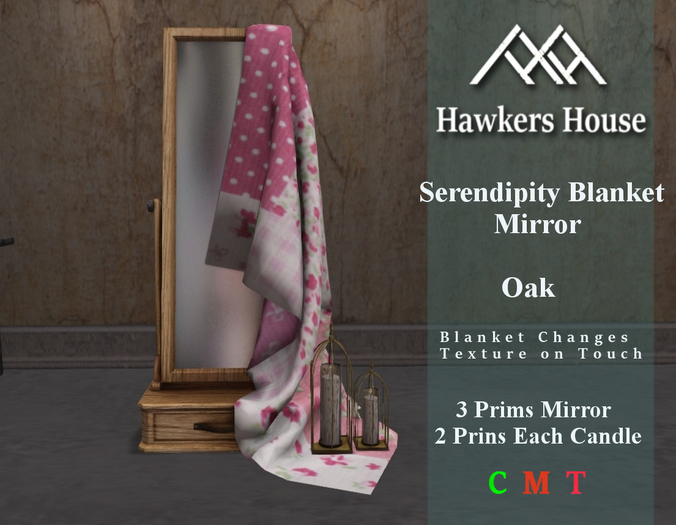 *HH* Serendipity Blanket Mirror Oak