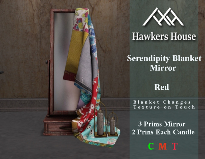 *HH* Serendipity Blanket Mirror Red