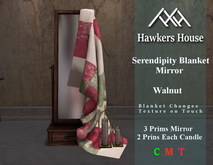 *HH* Serendipity Blanket Mirror Walnut