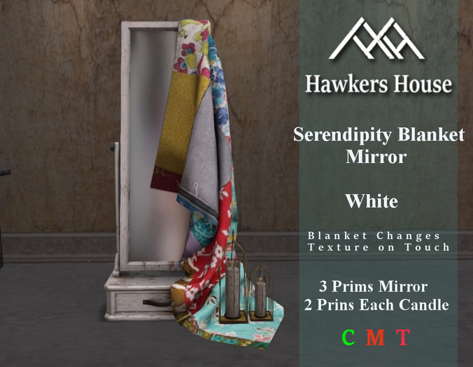 *HH* Serendipity Blanket Mirror White