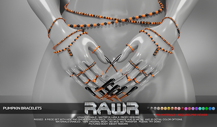 RAWR! Boo Boo Bracelets DEMO (add me)