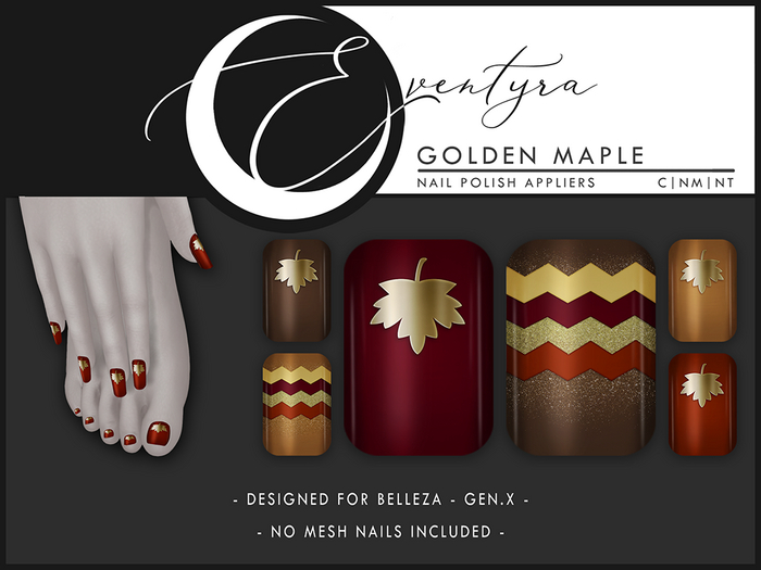 Eventyra - GenX Nail HUD - Golden Maple