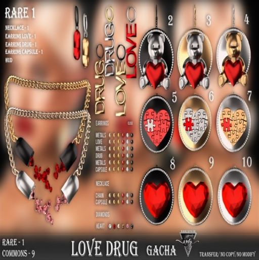 1 #MG - Love drug - Jewelry set RARE