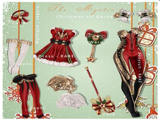 *The Mystic*Christmas elf Stick (Red)