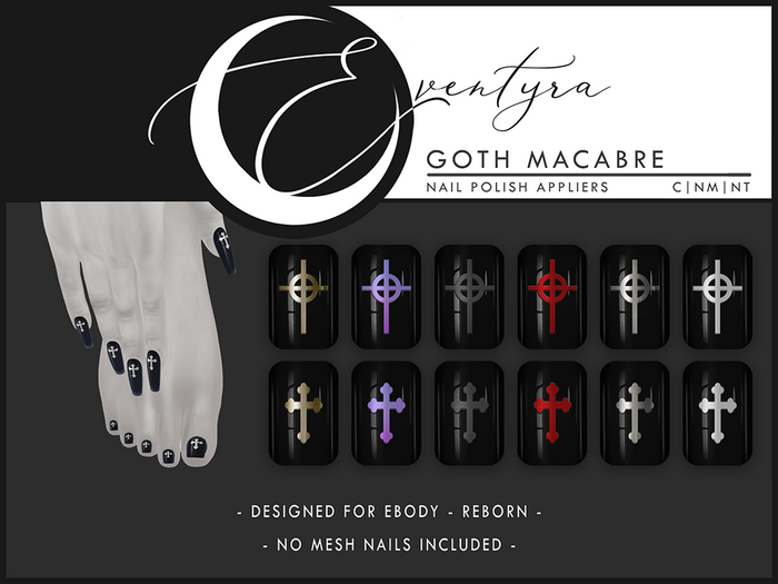 Eventyra - Reborn Nail HUD - Goth Macabre