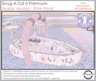 ! Whippersnappers ! - Snug-a-Cot II Pink Floral 