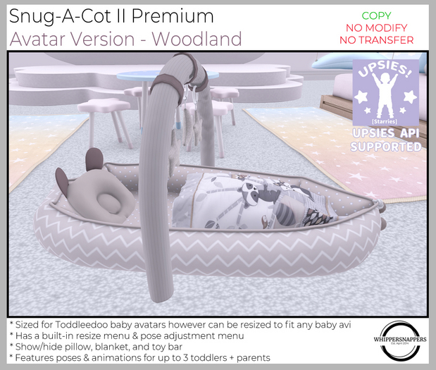 ! Whippersnappers ! - Snug-a-Cot II Woodland 