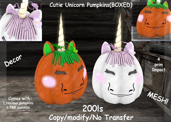 Cutie Unicorn Pumpkins(BOXED)