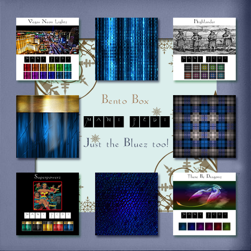 ~Mani Pedi~ Bento Box - Just the Bluez too! GenX HUD