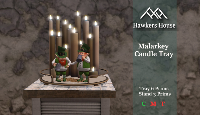 *HH* Malarkry Candle Tray
